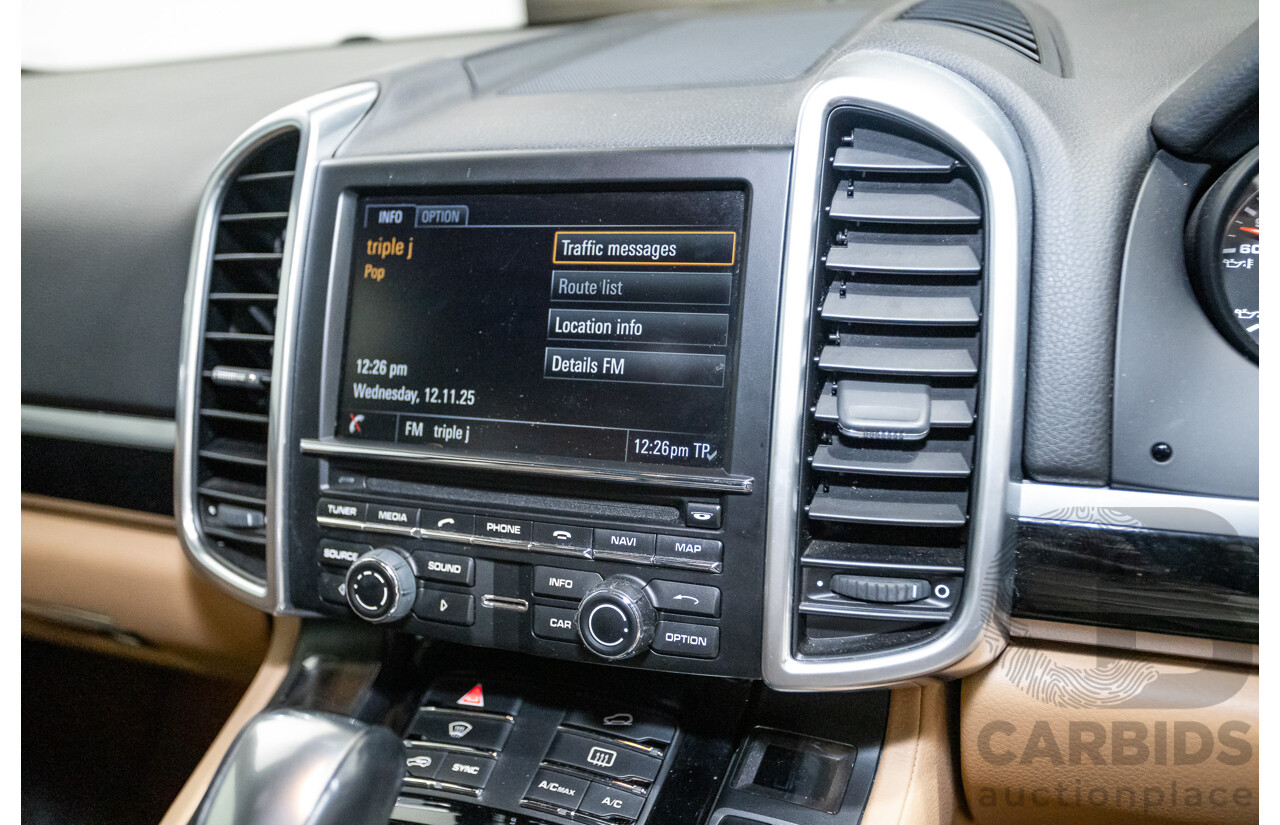 11/2014 Porsche Cayenne S (AWD) Series 2 92A MY15 4d Wagon Deep Black Metallic Turbo V6 3.6L