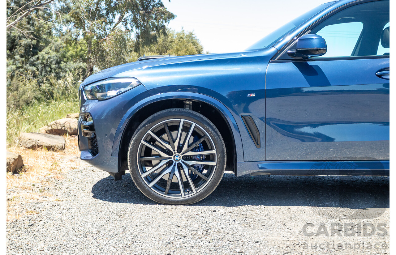 09/2019 BMW X5 xDrive30d M-Sport Performance Package (4x4) MY20 G05 4d Wagon Phytonic Blue Metallic Turbo Diesel 3.0L