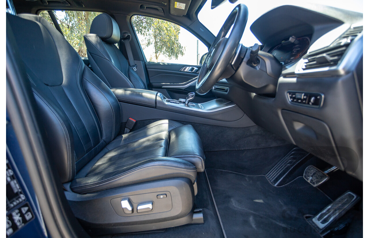 09/2019 BMW X5 xDrive30d M-Sport Performance Package (4x4) MY20 G05 4d Wagon Phytonic Blue Metallic Turbo Diesel 3.0L