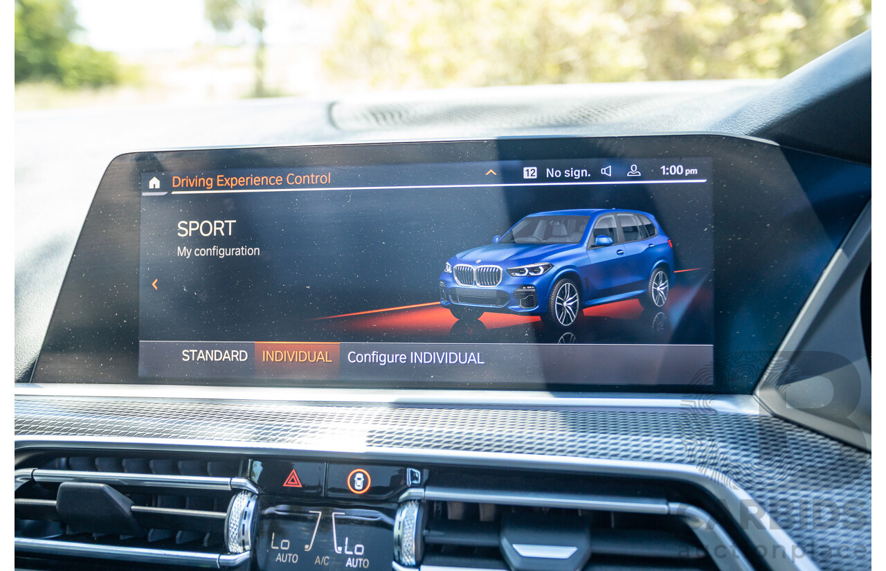 09/2019 BMW X5 xDrive30d M-Sport Performance Package (4x4) MY20 G05 4d Wagon Phytonic Blue Metallic Turbo Diesel 3.0L