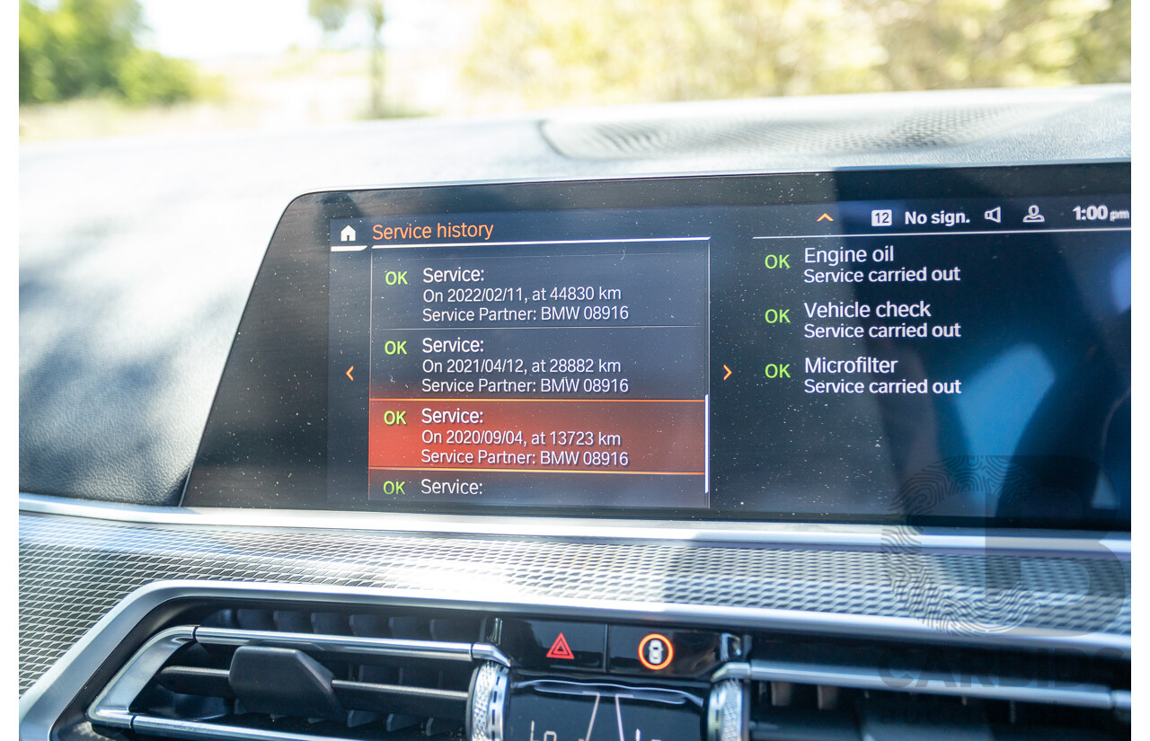 09/2019 BMW X5 xDrive30d M-Sport Performance Package (4x4) MY20 G05 4d Wagon Phytonic Blue Metallic Turbo Diesel 3.0L