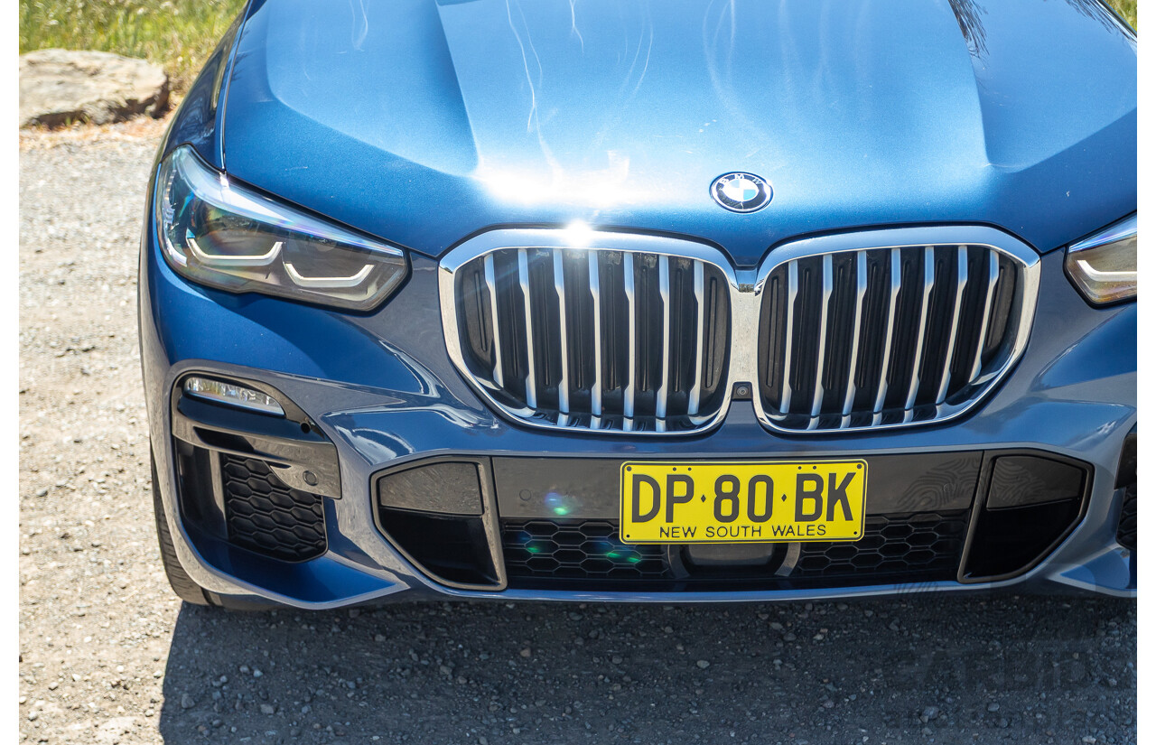 09/2019 BMW X5 xDrive30d M-Sport Performance Package (4x4) MY20 G05 4d Wagon Phytonic Blue Metallic Turbo Diesel 3.0L