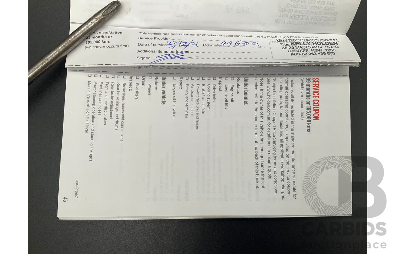 01/2017 Holden Trailblazer LTZ (4x4) RG MY17 4d Wagon Summit White Turbo Diesel 2.8L