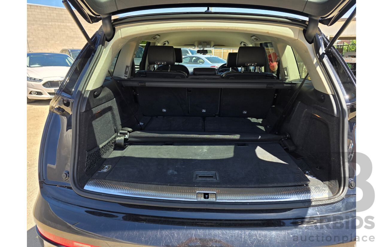 04/2014 Audi Q7 3.0 TDI S-Line Quattro (AWD) MY14 4D Wagon Black Turbo Diesel 3.0L (180kW) - 7 Seats
