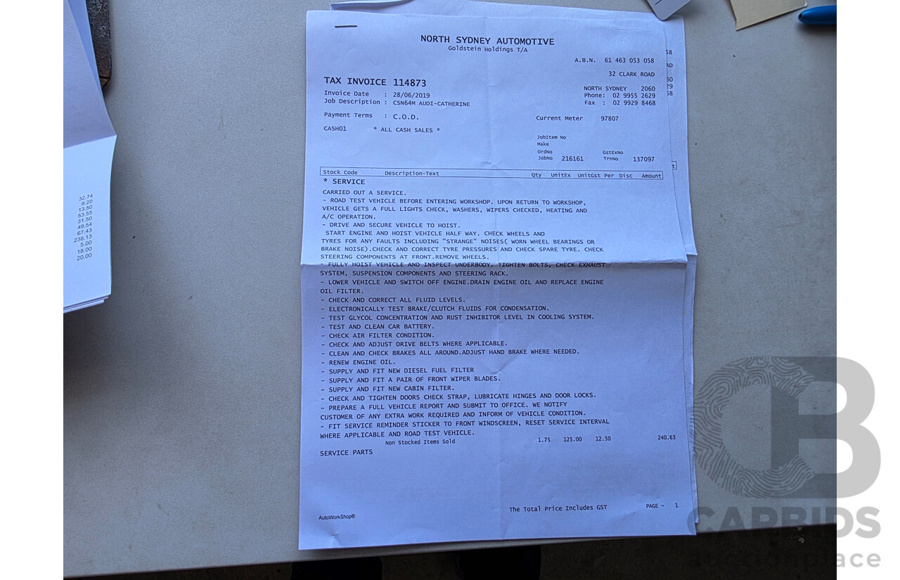 04/2014 Audi Q7 3.0 TDI S-Line Quattro (AWD) MY14 4D Wagon Black Turbo Diesel 3.0L (180kW) - 7 Seats