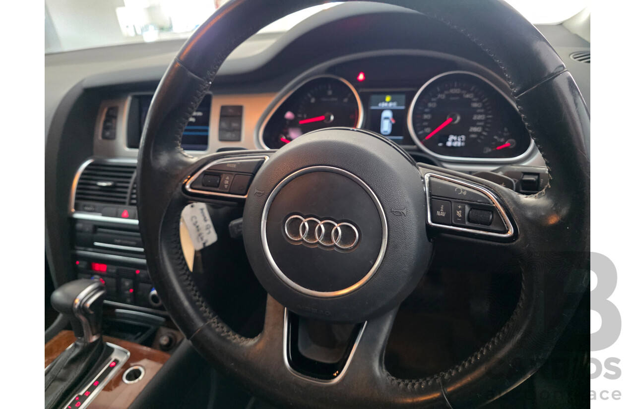 04/2014 Audi Q7 3.0 TDI S-Line Quattro (AWD) MY14 4D Wagon Black Turbo Diesel 3.0L (180kW) - 7 Seats