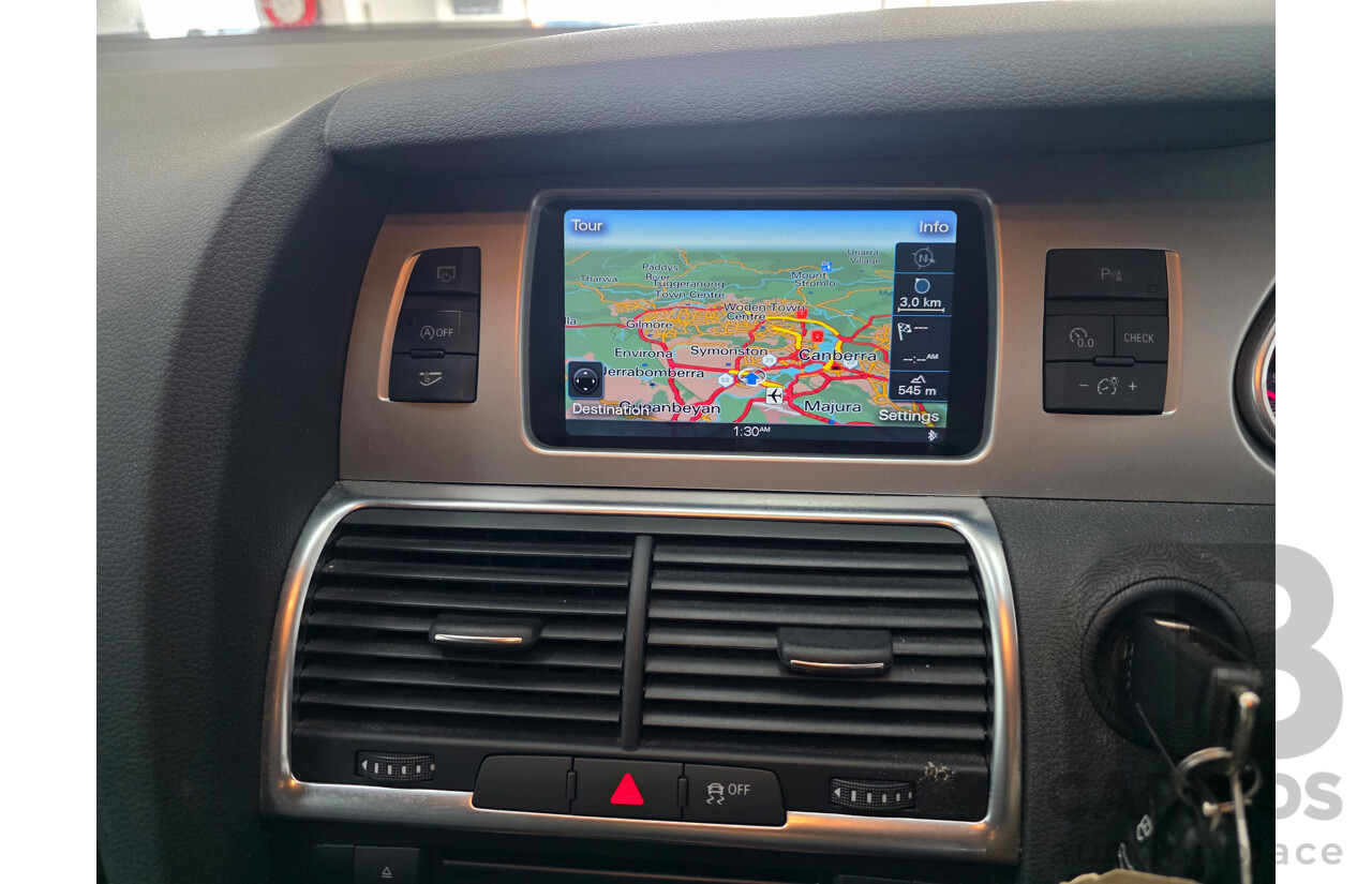 04/2014 Audi Q7 3.0 TDI S-Line Quattro (AWD) MY14 4D Wagon Black Turbo Diesel 3.0L (180kW) - 7 Seats