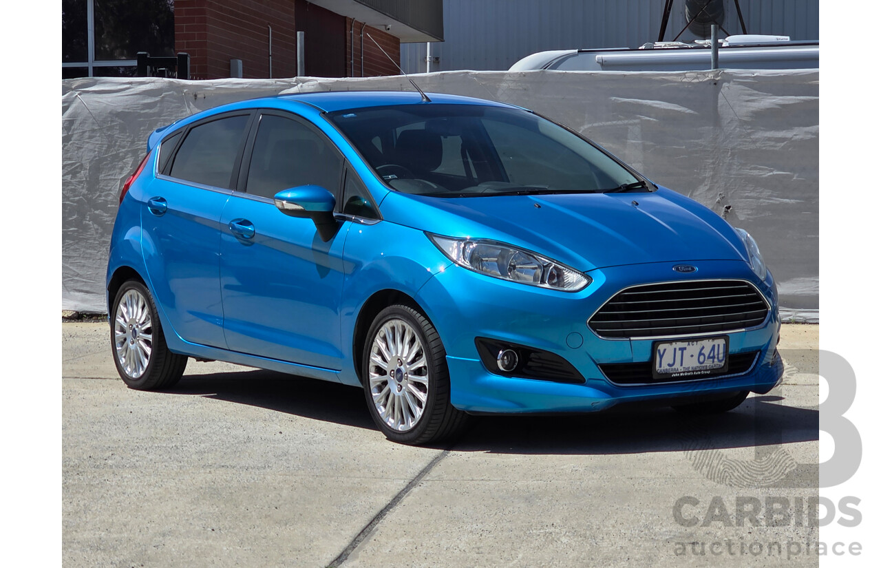 1/2014 Ford Fiesta Sport WZ 5d Hatchback Blue Turbo 1.0L