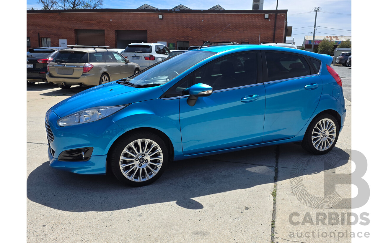 1/2014 Ford Fiesta Sport WZ 5d Hatchback Blue Turbo 1.0L