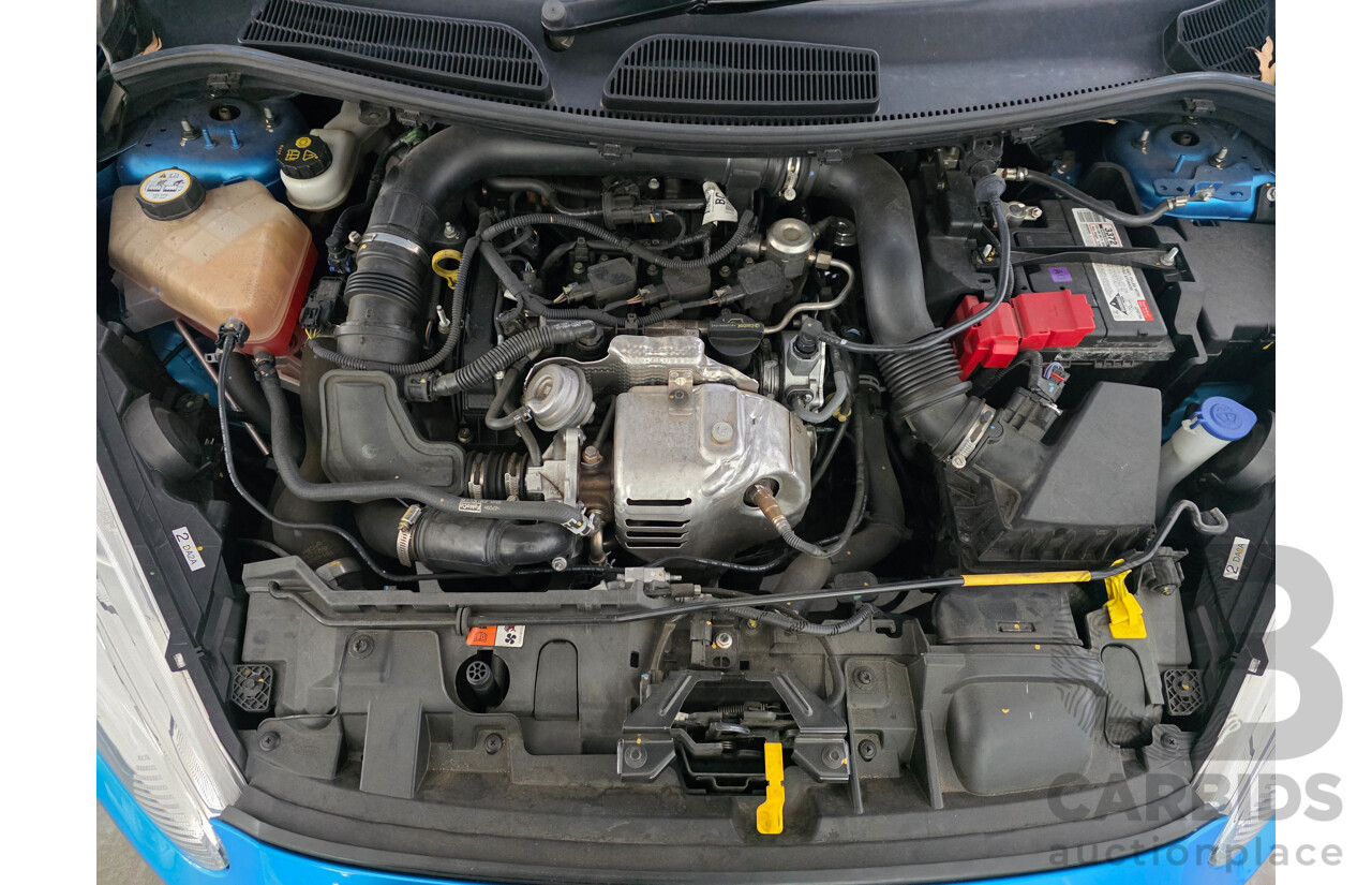 1/2014 Ford Fiesta Sport WZ 5d Hatchback Blue Turbo 1.0L