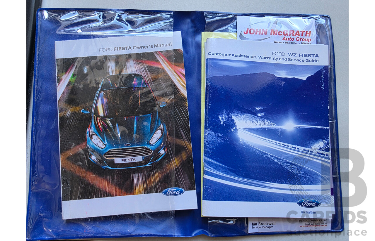 1/2014 Ford Fiesta Sport WZ 5d Hatchback Blue Turbo 1.0L