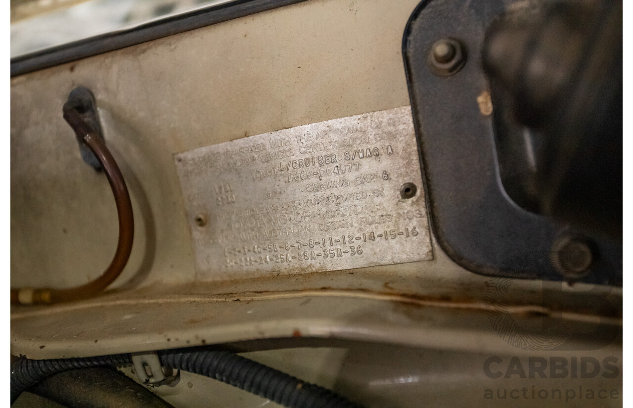 1/1981 Toyota Landcruiser Standard FJ60RV (4x4) 4d Wagon Beige 4.2L