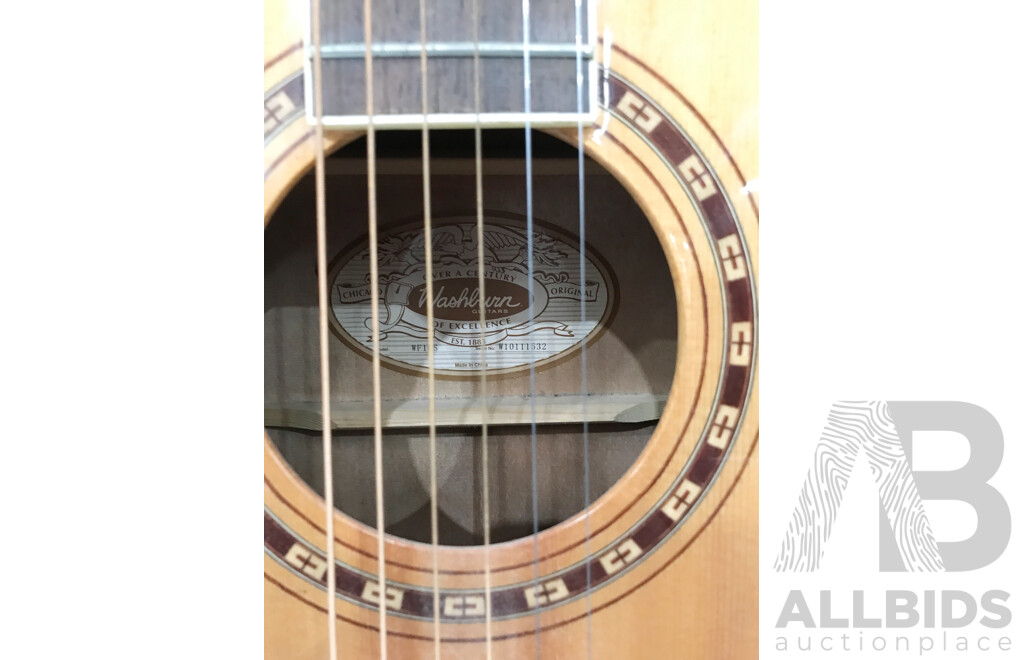 Washburn Natural Folk Acoustic Guitar