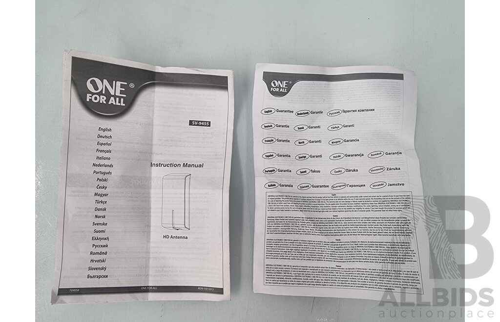 One for All (SV9455) Amplified Outdoor TV Antenna