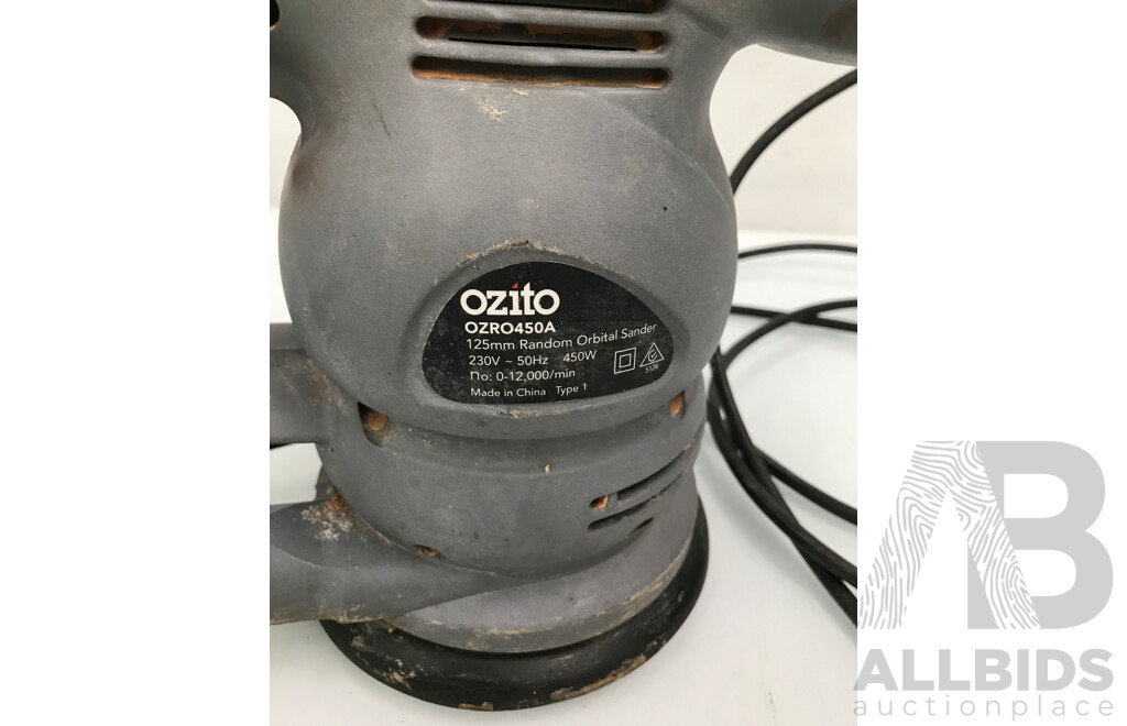 Ozito (OZRO540A) Corded 125mm Random Orbital Sander