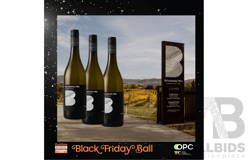 12 x 750ml Bottles of 2023 Shiraz from Brindabella Hills Winery