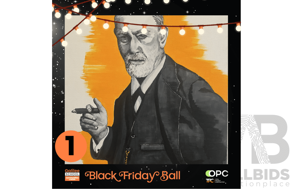 'Sigmund' Art On Canvas By Michelle Raap