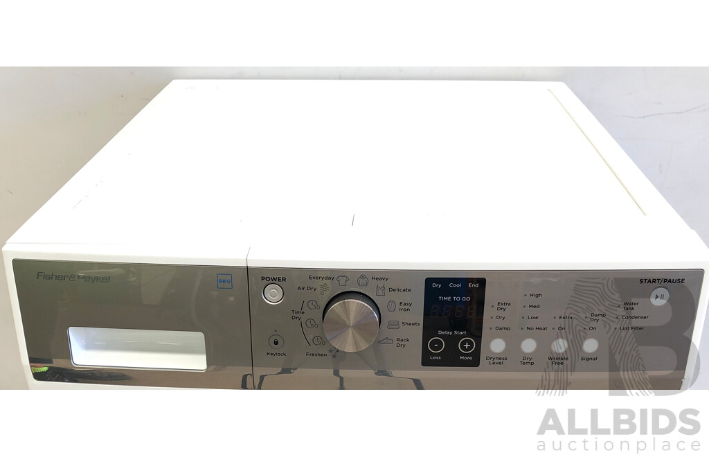 Fisher & Paykel 8.0 Kg Front Loader Condenser Clothes Dryer