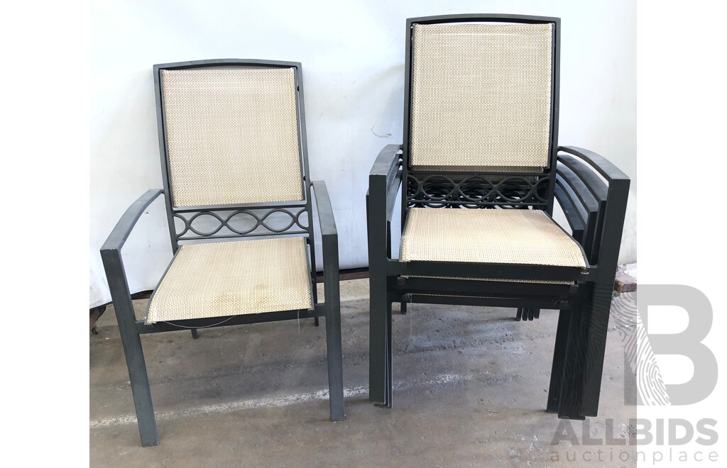 Shelta Outdoor Dining Chairs - Lot of Six
