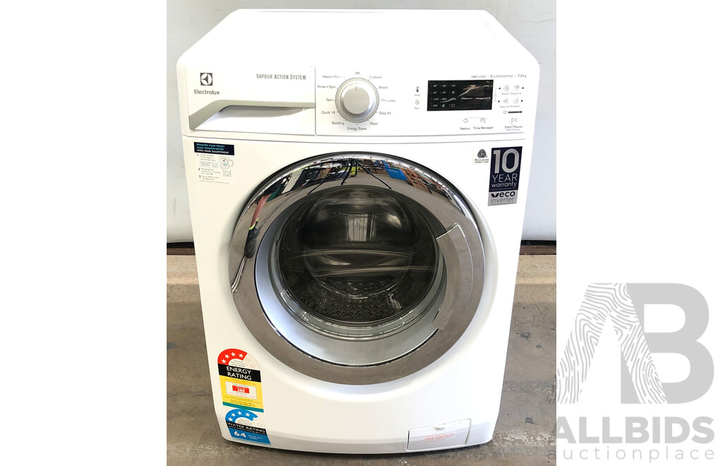 Electrolux 7.5kg  Vapour Action System Front Load Washing Machine with Sensor Wash