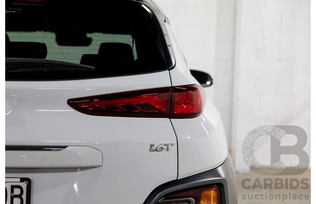 03/2018 Hyundai Kona Highlander (AWD) OS 4d Wagon Chalk White Turbo 1.6L