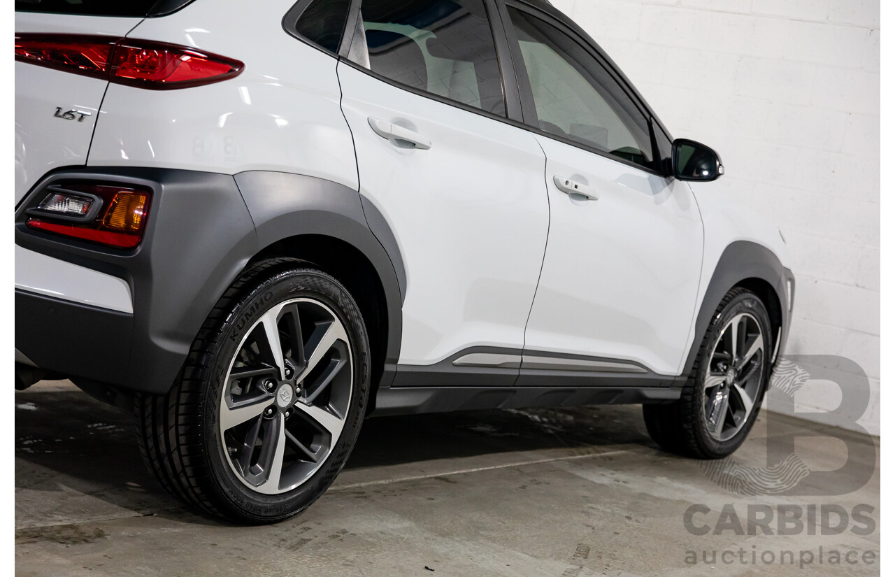 03/2018 Hyundai Kona Highlander (AWD) OS 4d Wagon Chalk White Turbo 1.6L