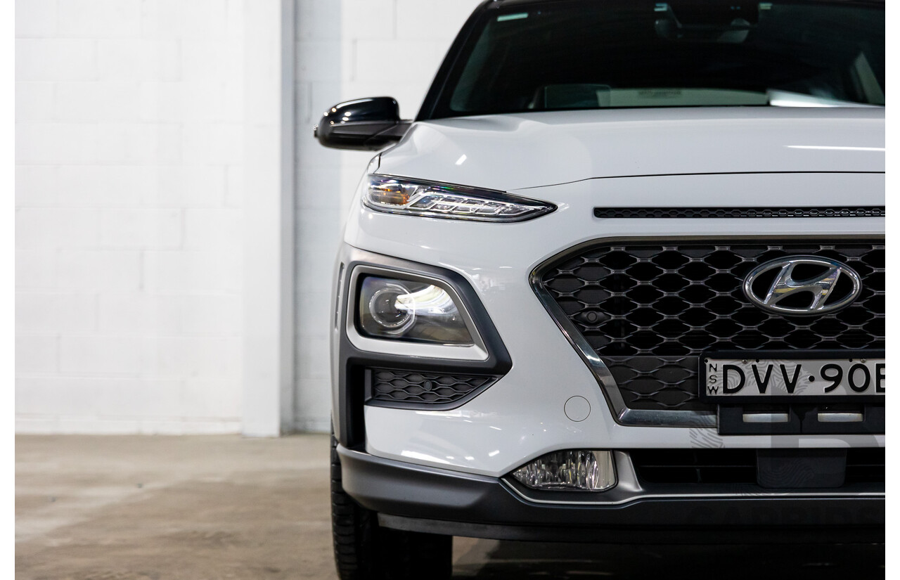 03/2018 Hyundai Kona Highlander (AWD) OS 4d Wagon Chalk White Turbo 1.6L