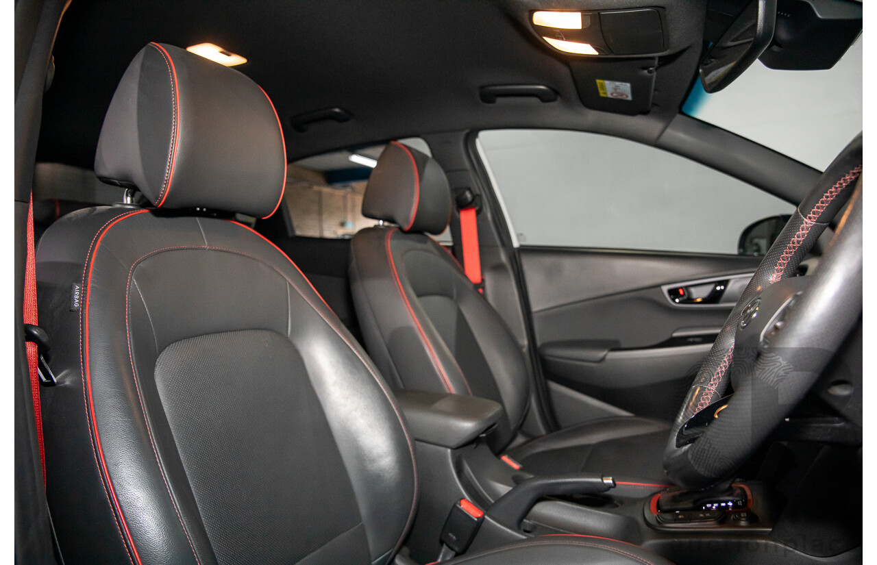 03/2018 Hyundai Kona Highlander (AWD) OS 4d Wagon Chalk White Turbo 1.6L