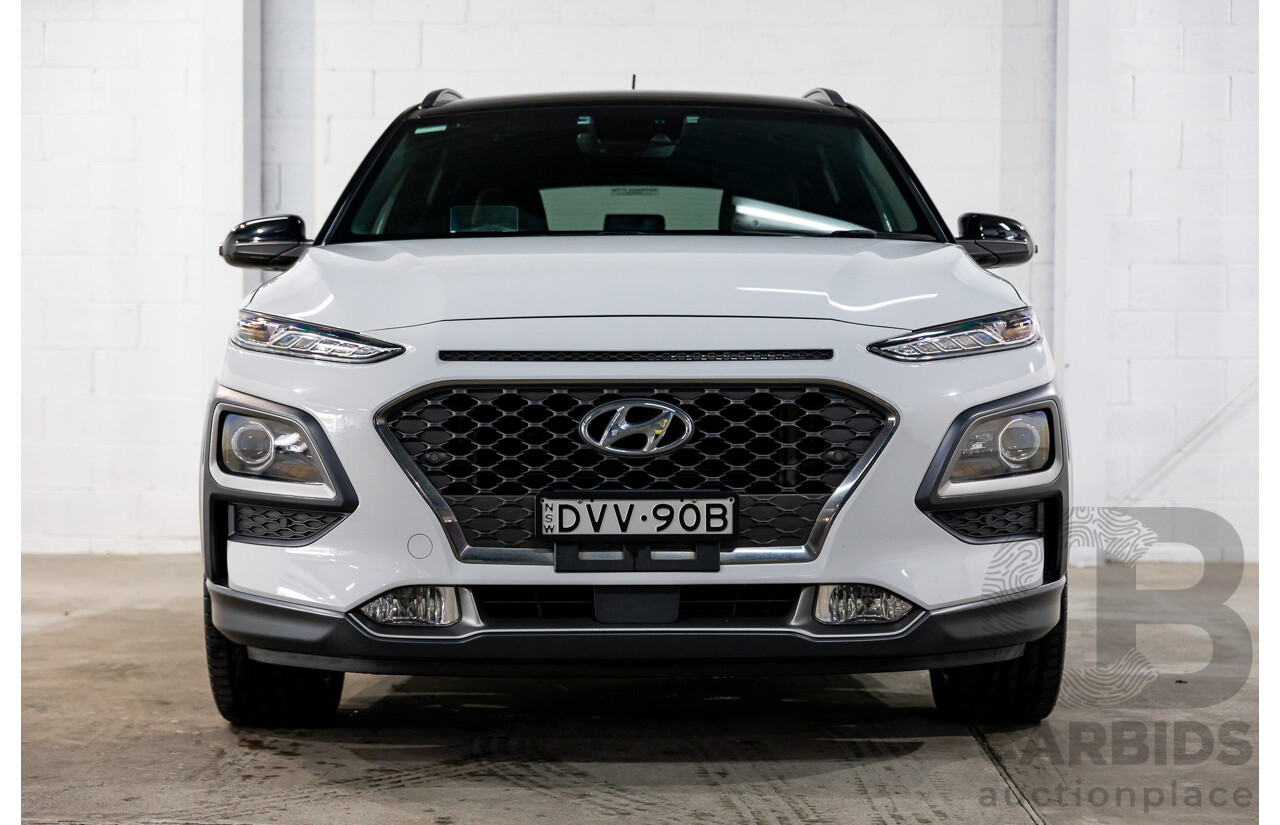 03/2018 Hyundai Kona Highlander (AWD) OS 4d Wagon Chalk White Turbo 1.6L