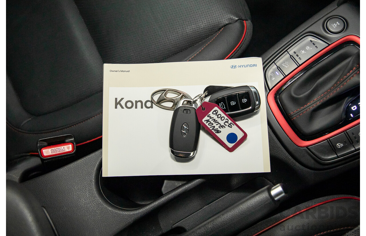 03/2018 Hyundai Kona Highlander (AWD) OS 4d Wagon Chalk White Turbo 1.6L