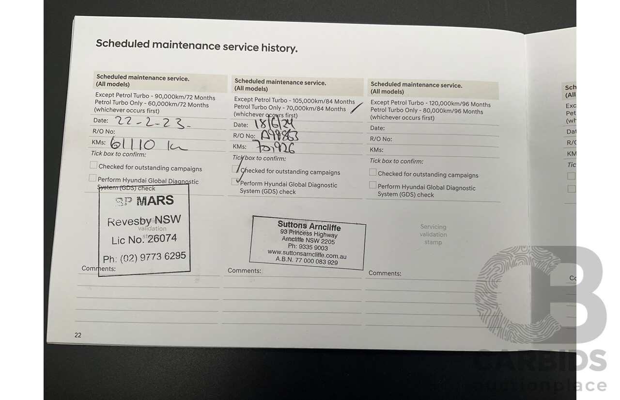 03/2018 Hyundai Kona Highlander (AWD) OS 4d Wagon Chalk White Turbo 1.6L