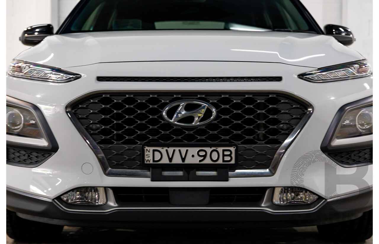 03/2018 Hyundai Kona Highlander (AWD) OS 4d Wagon Chalk White Turbo 1.6L