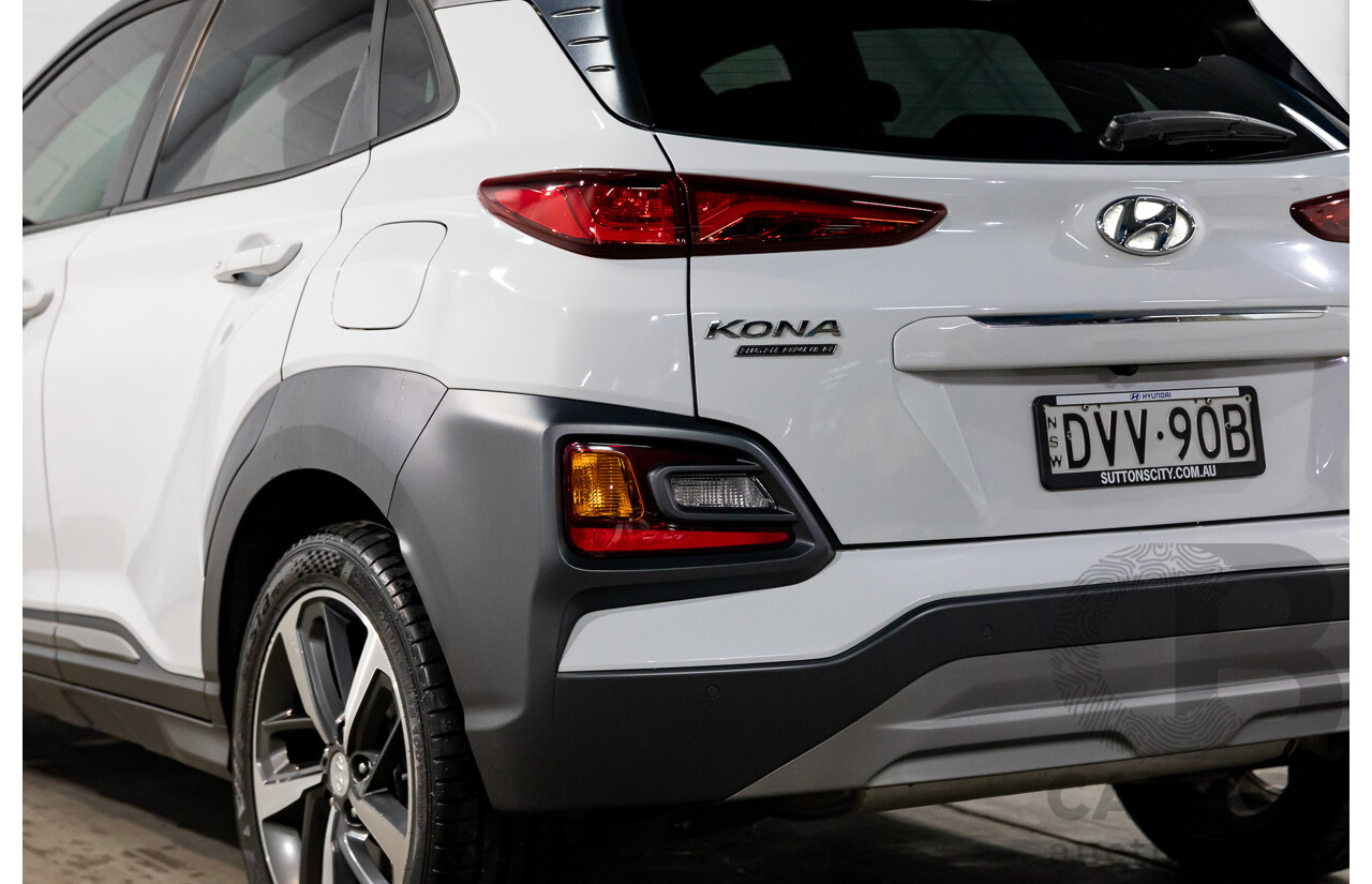 03/2018 Hyundai Kona Highlander (AWD) OS 4d Wagon Chalk White Turbo 1.6L
