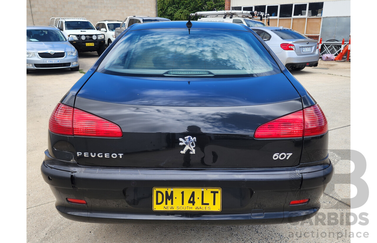 1/2005 Peugeot 607   4d Sedan Black 2.9L