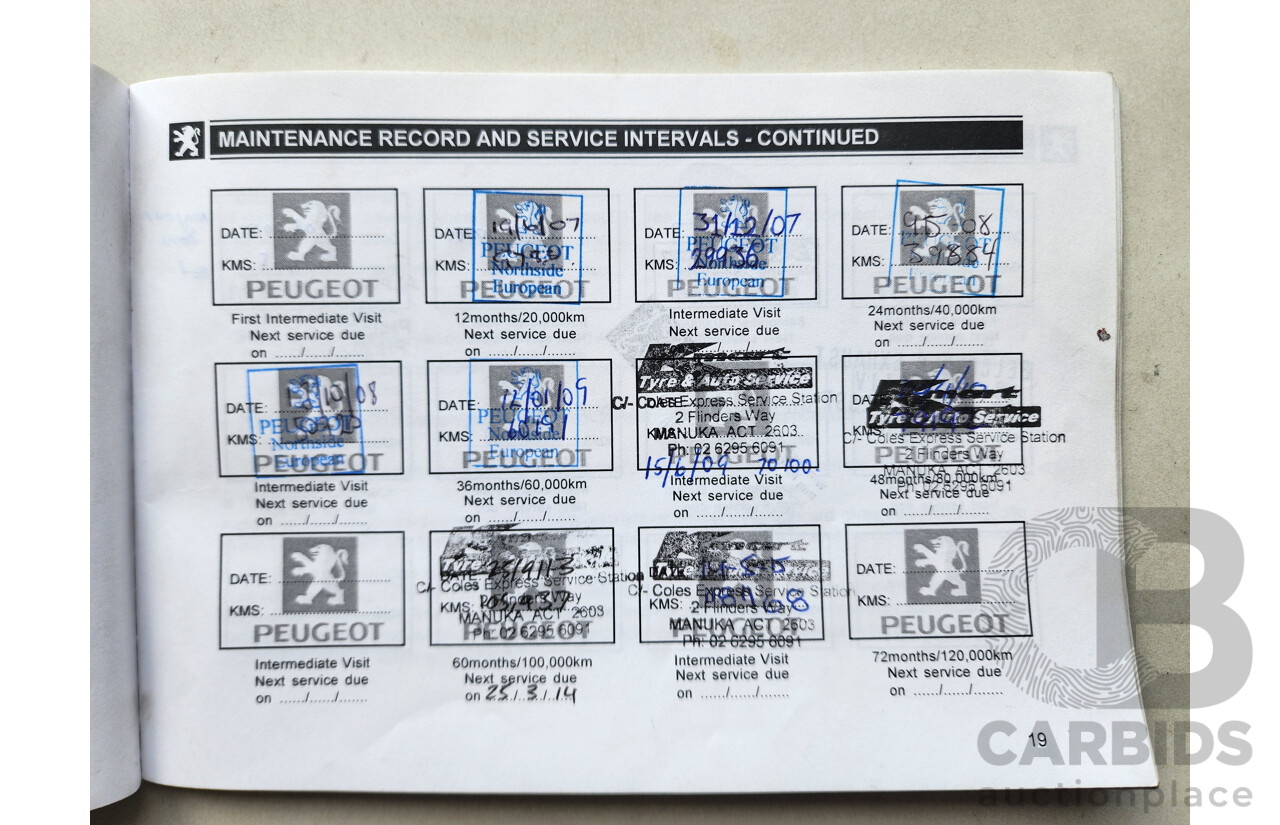 1/2005 Peugeot 607   4d Sedan Black 2.9L