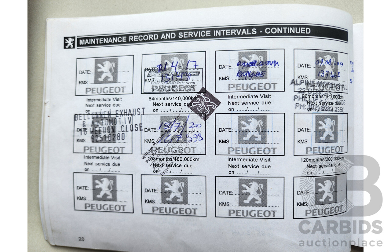 1/2005 Peugeot 607   4d Sedan Black 2.9L