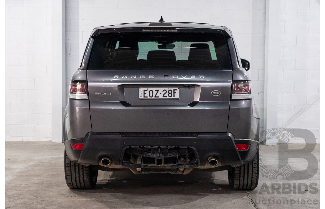03/2017 Land Rover Range Rover Sport 3.0 TDV6 SE (AWD) LW MY17 4d Wagon Corris Grey Metallic Turbo Diesel 3.0L