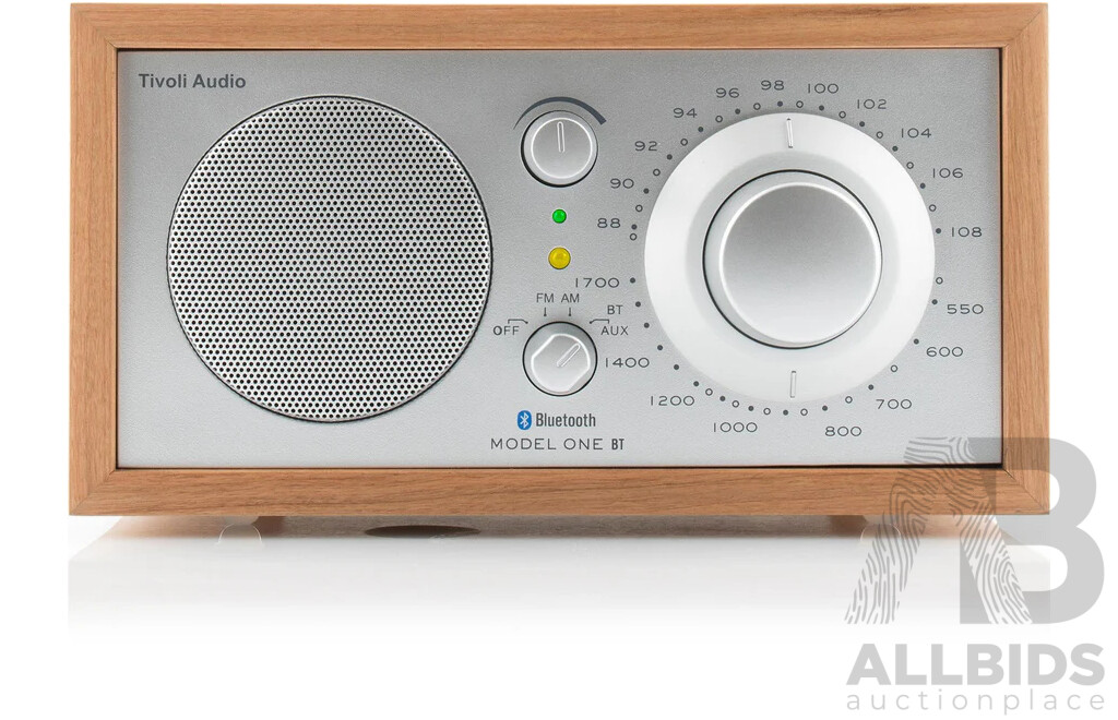 TIVOLIAUD M1BTSLC Model One Bluetooth Radio - Cherry/Silver