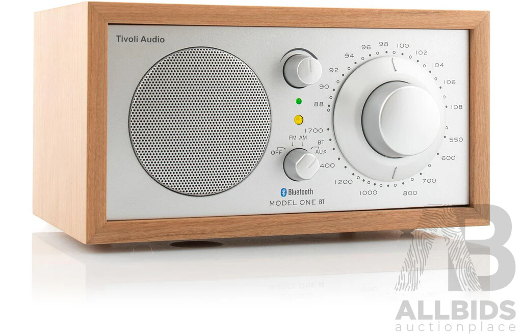 TIVOLIAUD M1BTSLC Model One Bluetooth Radio - Cherry/Silver