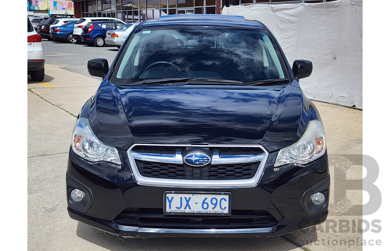 4/2014 Subaru Impreza 2.0i-L (awd) MY14 5d Hatchback Black 2.0L