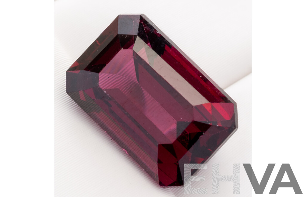 Purple Garnet, Natural Emerald Cut Gemstone, 6.35ct