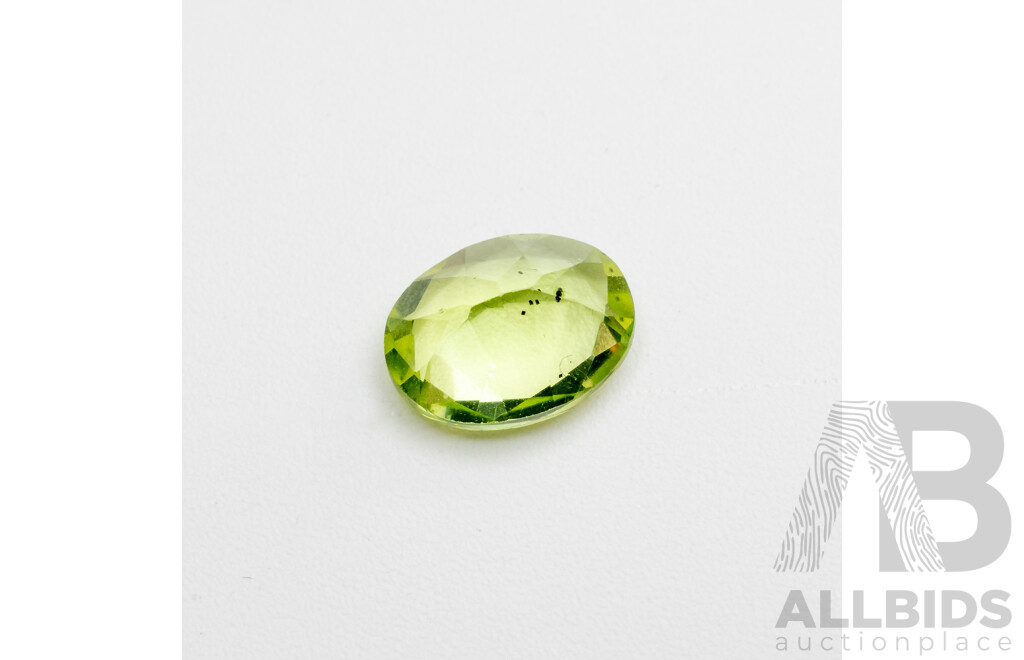 Peridot, Natural Oval Cut Gemstone, 1.75ct, Origin Sri Lanka