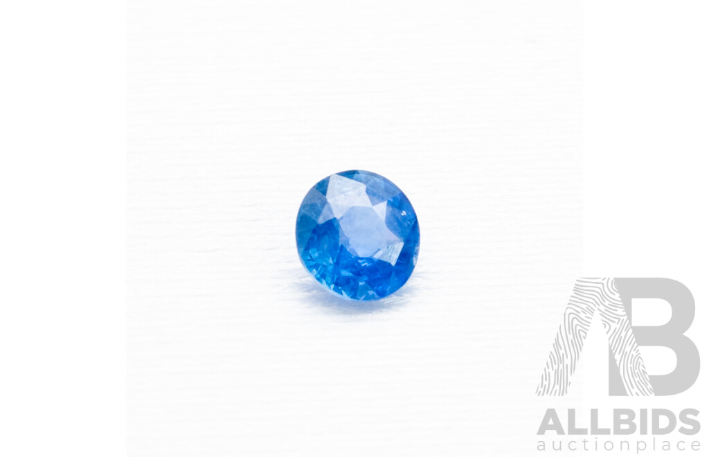 1.05ct Blue Sapphire Old Cut Round