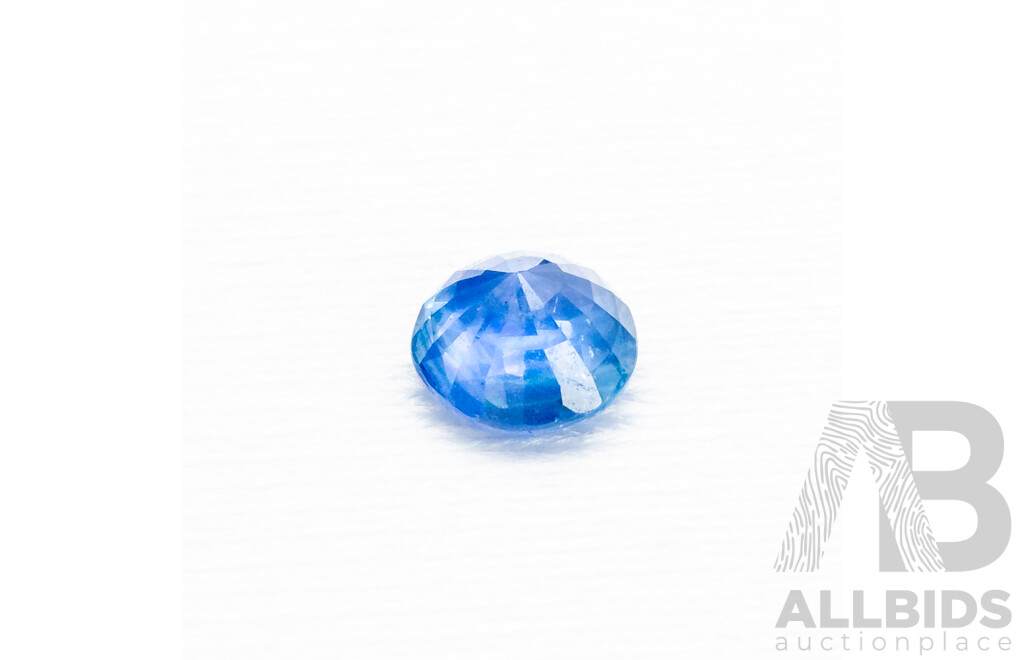 1.05ct Blue Sapphire Old Cut Round
