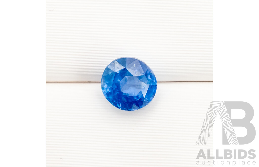 1.05ct Blue Sapphire Old Cut Round