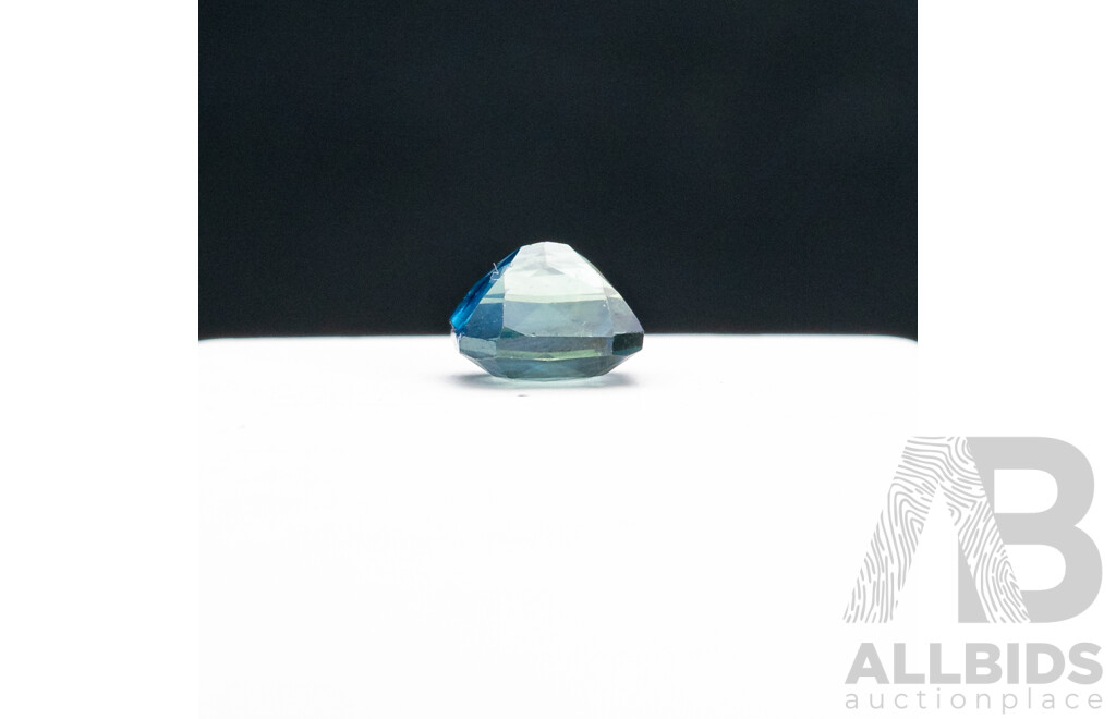 1.4ct Elongated Emerald Cut Parti Sapphire
