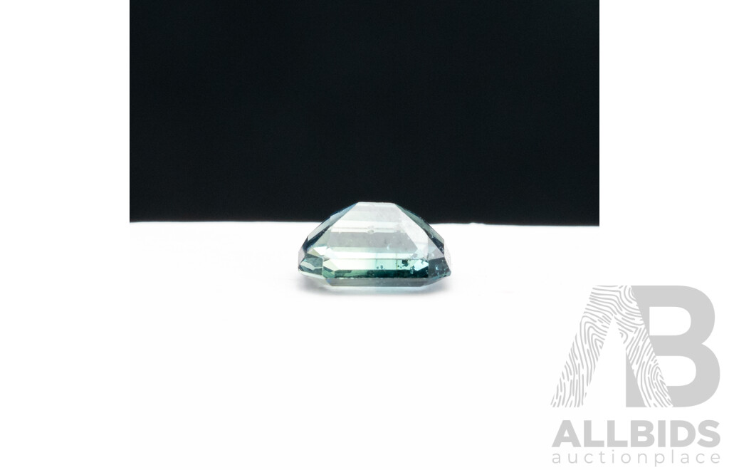 1ct Emerald Cut Parti Sapphire