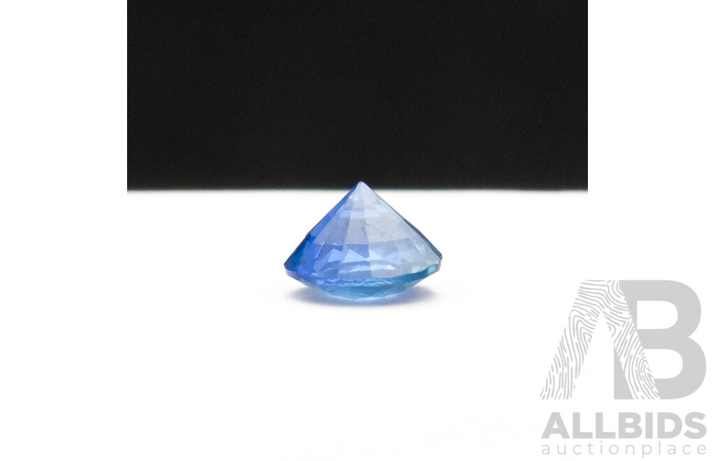 0.6ct Round Cut Royal Blue Sapphire