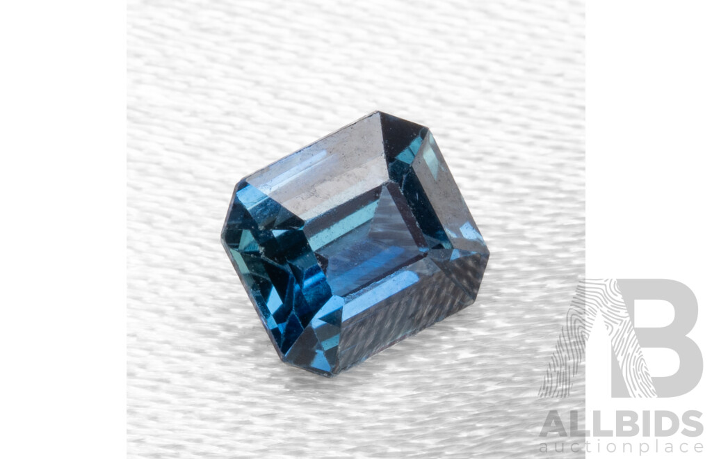 Emerald Cut Teal Sapphire - 1.15cts