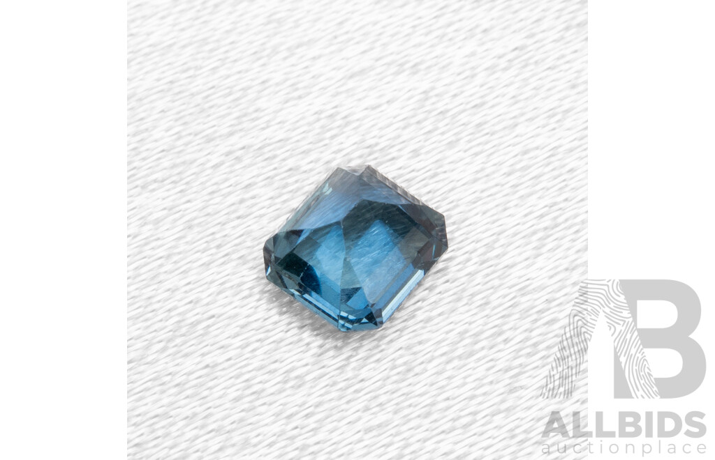Emerald Cut Teal Sapphire - 1.15cts
